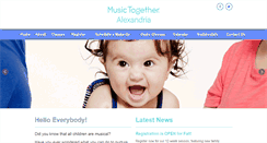 Desktop Screenshot of musictogetheralexandria.com